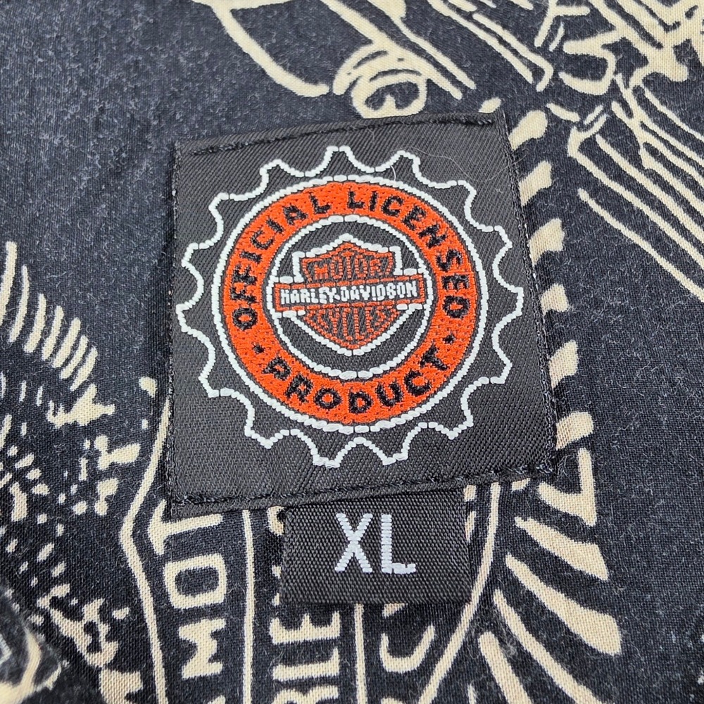 Harley-Davidson Tori Richard Shirt XL Black Blueprint The Legend Begins Hawaii - Picture 8 of 13